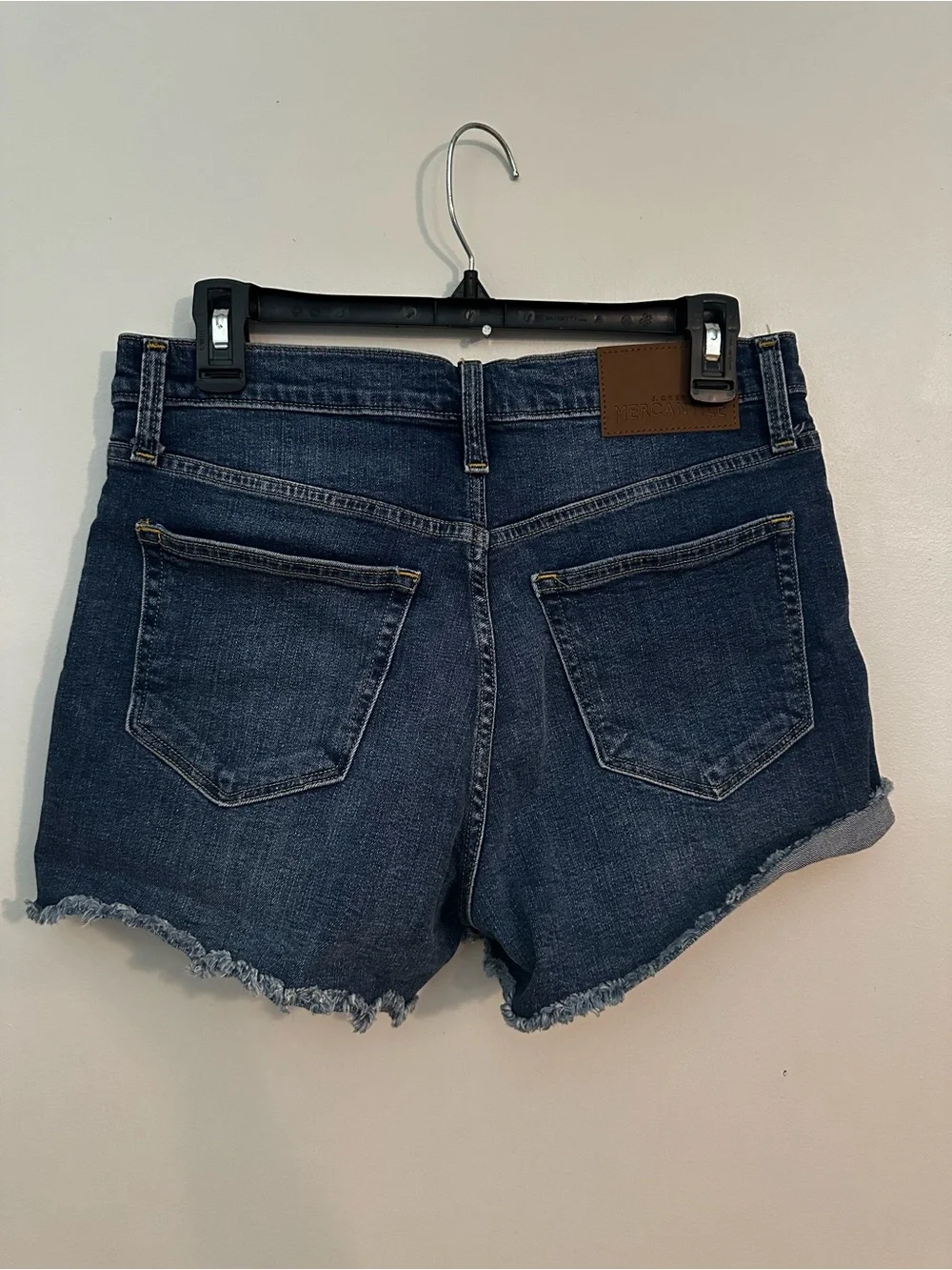 NWT J.Crew Mercantile Women's Highest-Rise Cutoff Denim Boy Shorts Size 27